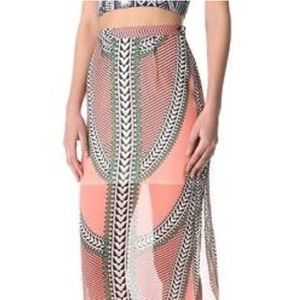 Mara Hoffman Pink Pattern Skirt